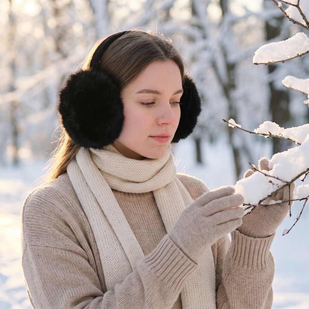 Soft Ear Cap Imitation Fur Ear - Earmuffs Foldable review and price