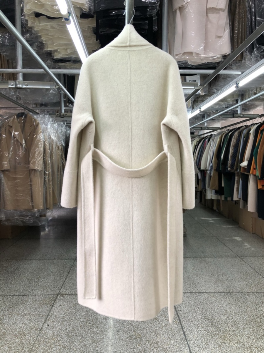 Big Collar Bathrobe Style Doub - Wool Coat Peacoat review and price