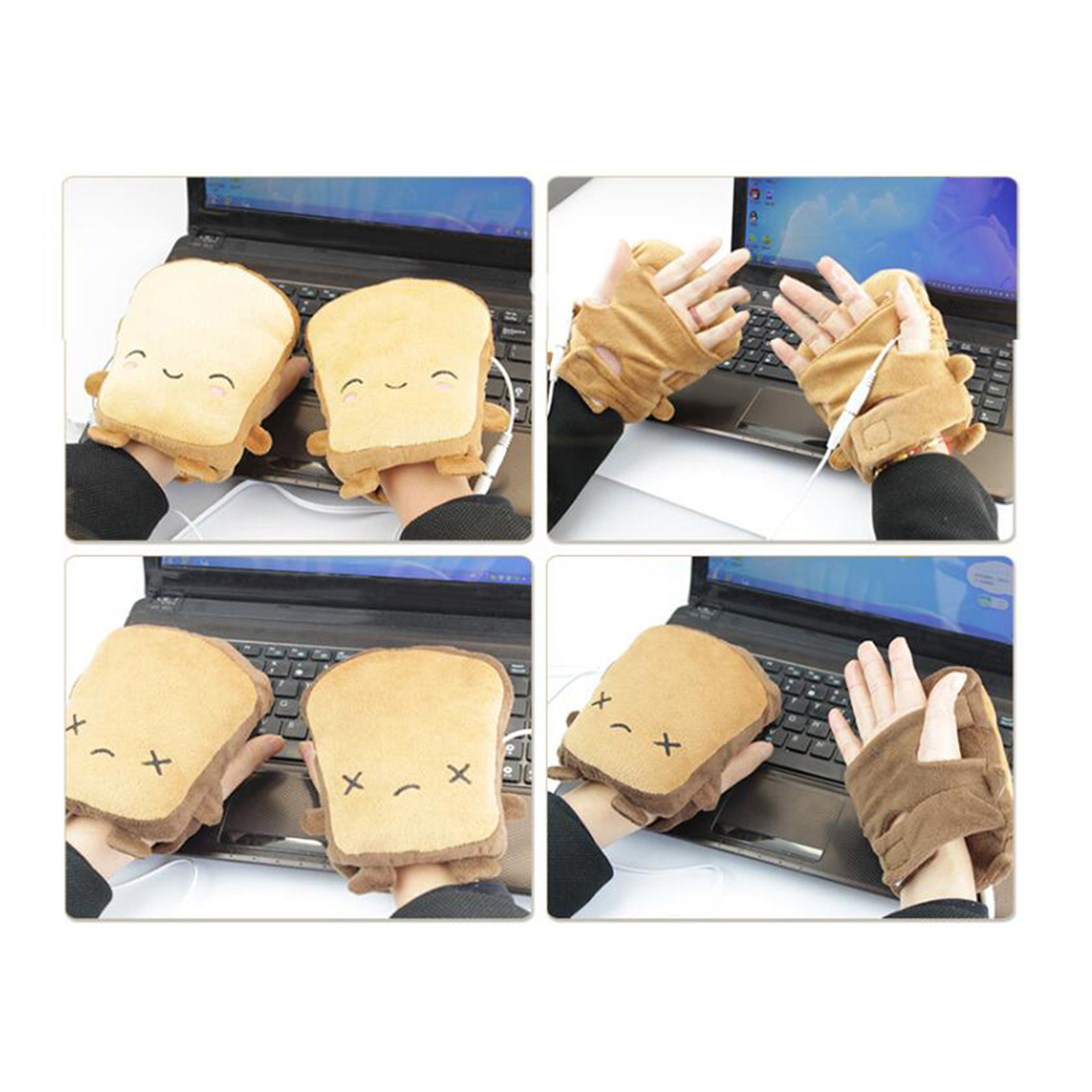USB Heated Gloves Half Finger  - Hand Warmer Electric review and price