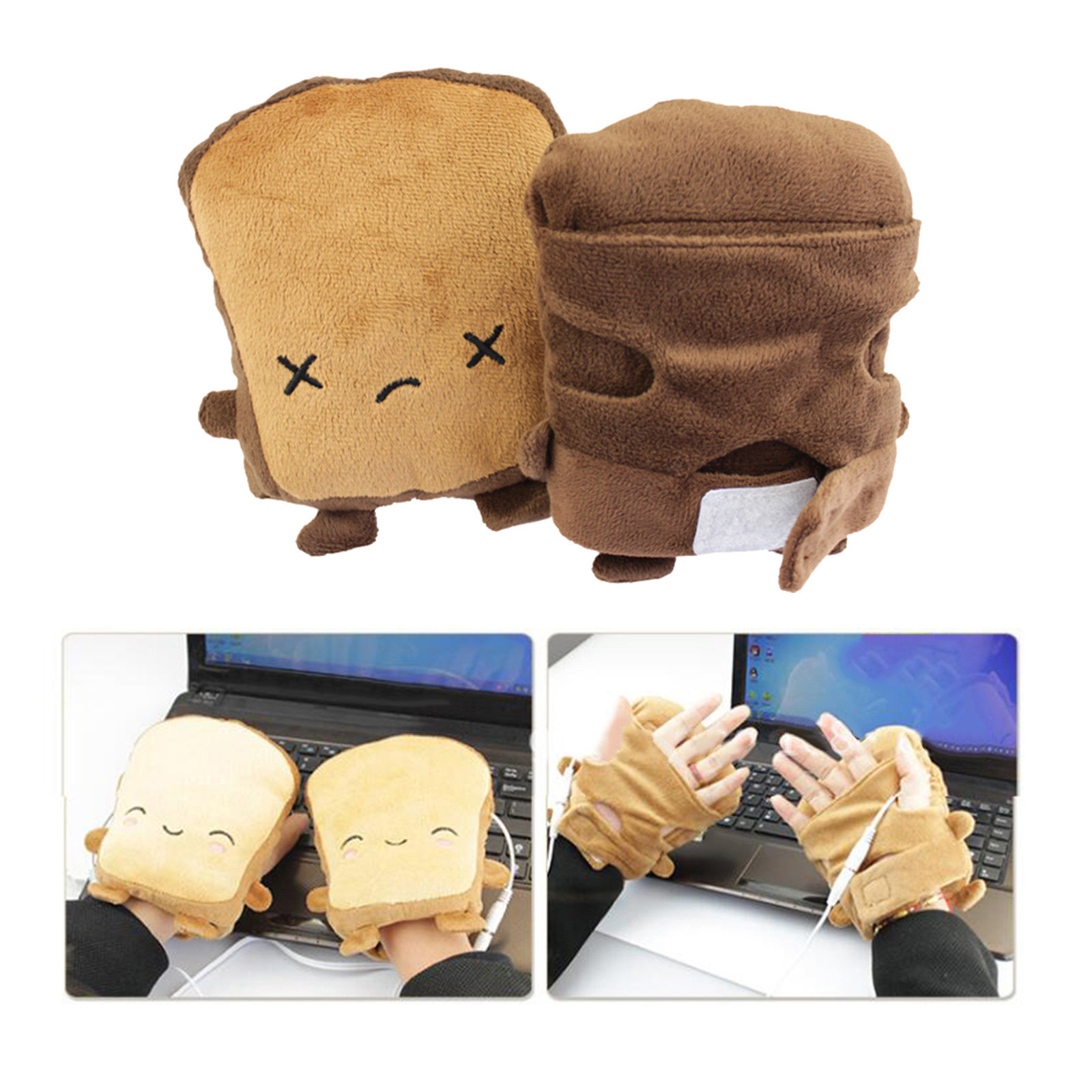 USB Heated Gloves Half Finger  - Hand Warmer Electric review and price