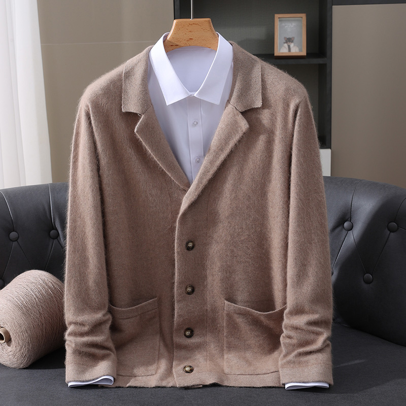 New Mink Wool Cardigan Men's P - Wool Coat Peacoat review and price