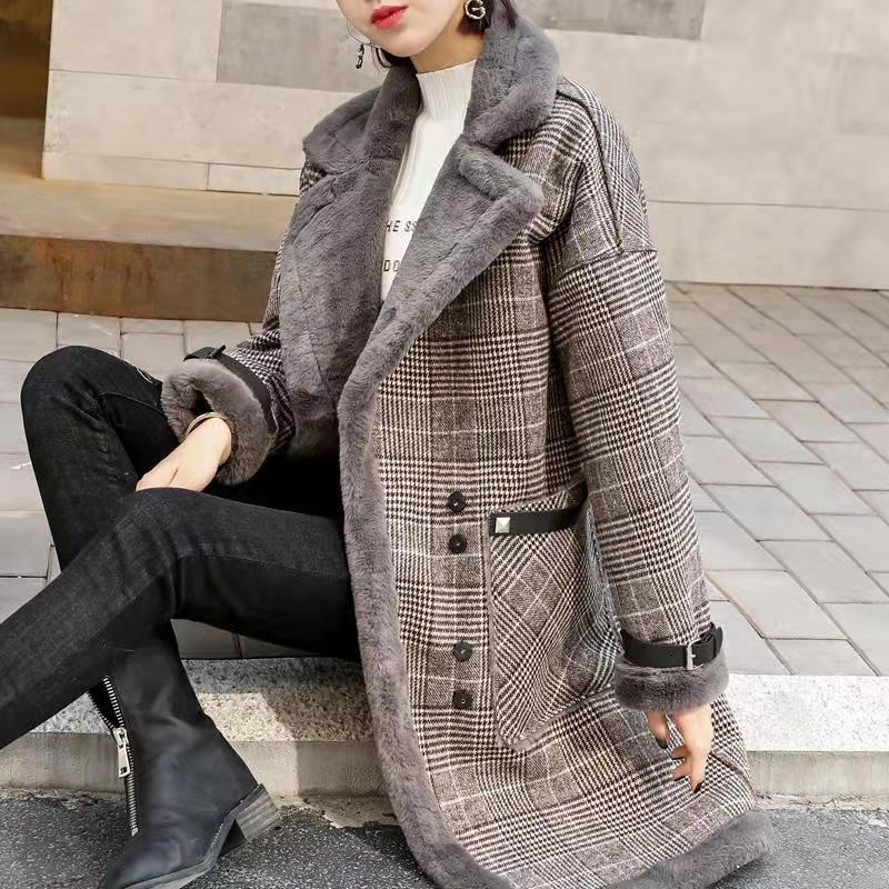 2026 Winter Warm Coat Plush Th - Wool Coat Peacoat review and price
