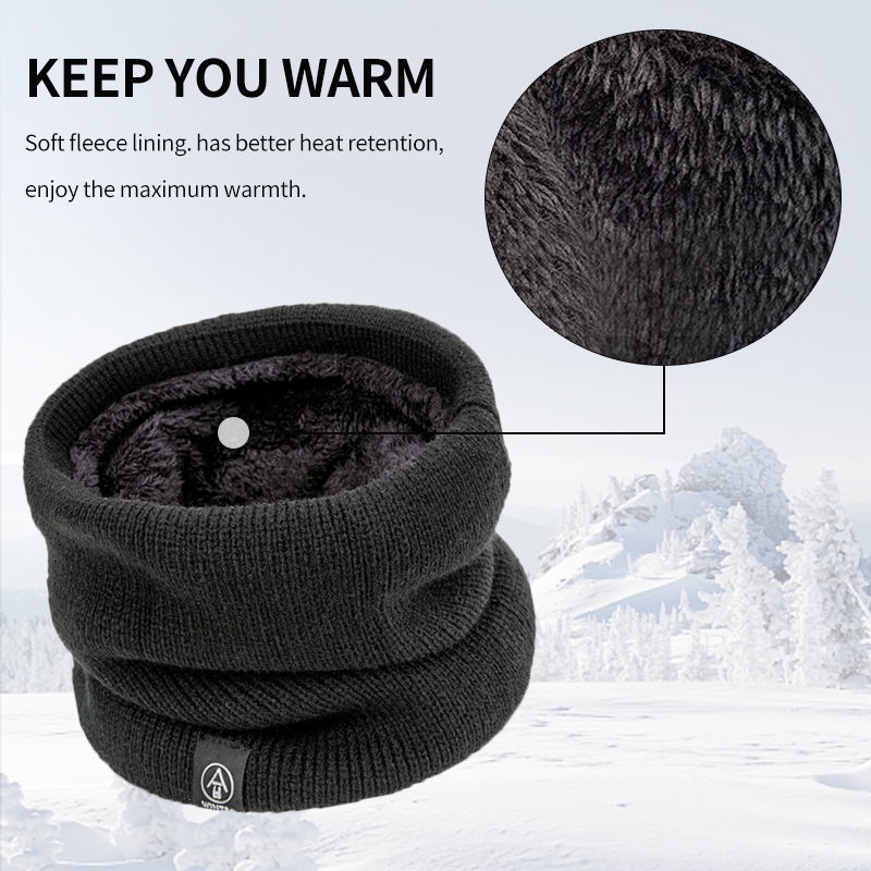 Winter Neck Warmer Double Laye - Neck Gaiter Fleece review and price