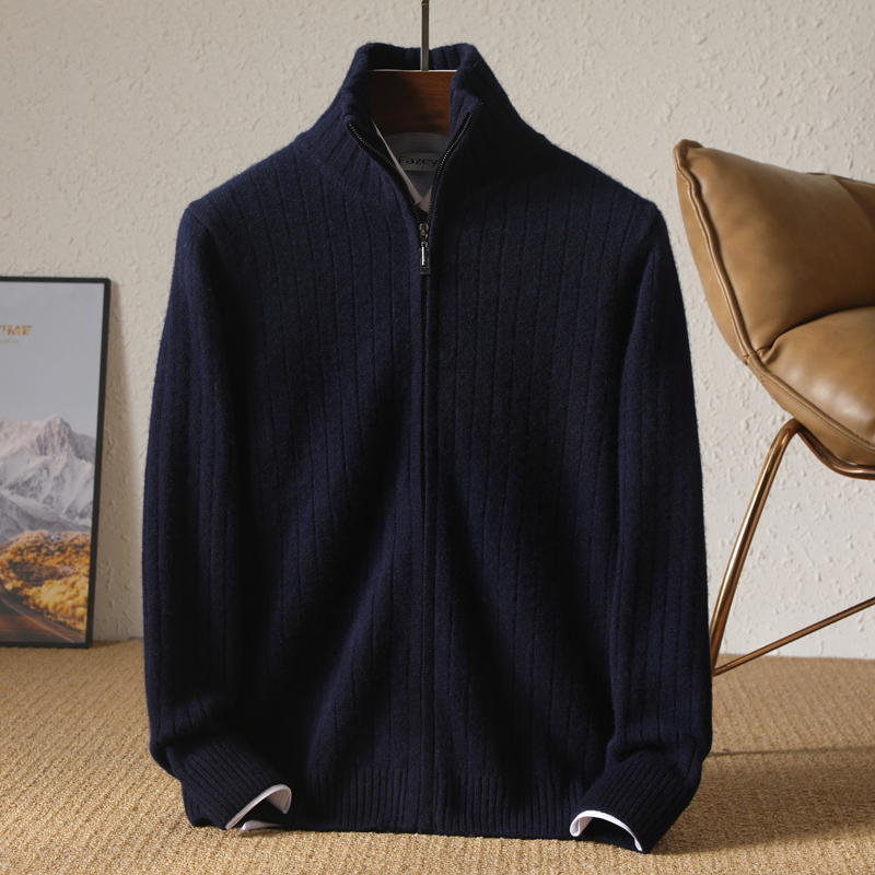 Men 100% Merino Wool Stand-Up  - Wool Coat Peacoat review and price