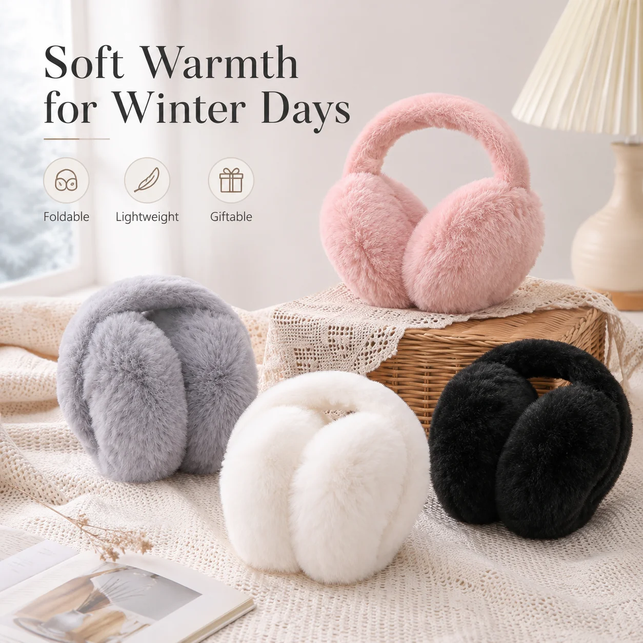 Super Warm Plush Earmuffs, Fol - Earmuffs Foldable review and price
