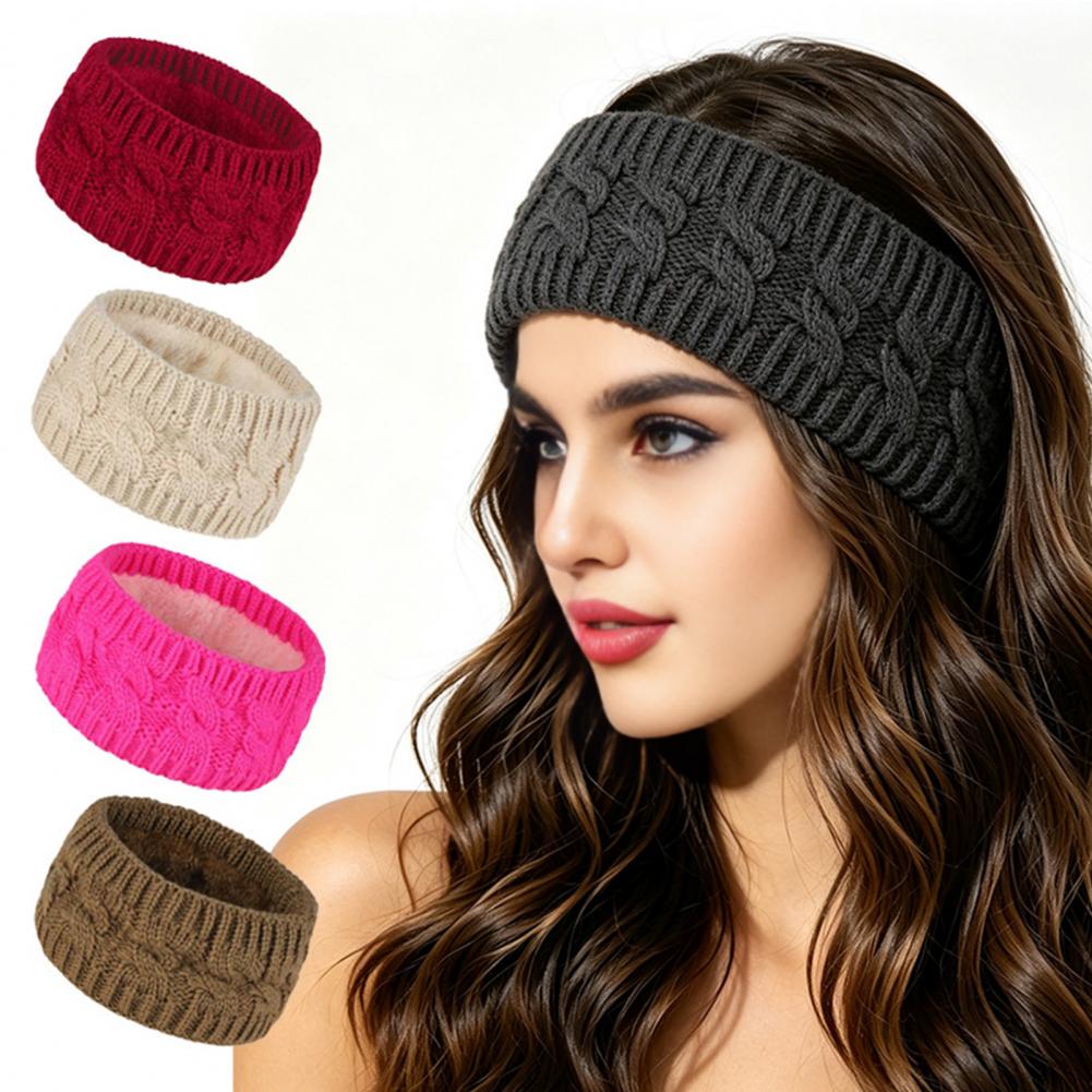 Winter Knitted Headband for Wo - Fleece Ear Warmer Band review and price