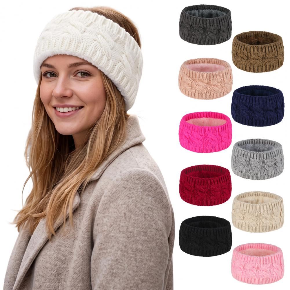 Winter Knitted Headband for Wo - Fleece Ear Warmer Band review and price