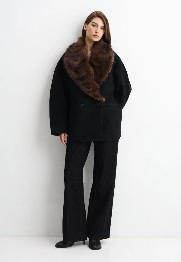Women Oversized Double Breaste - Wool Coat Peacoat review and price