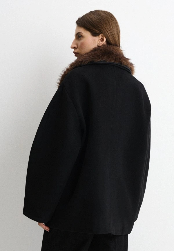 Women Oversized Double Breaste - Wool Coat Peacoat review and price