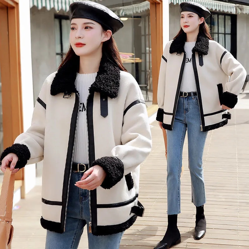 Lamb Fur Coat Female New Fall/ - Wool Coat Peacoat review and price