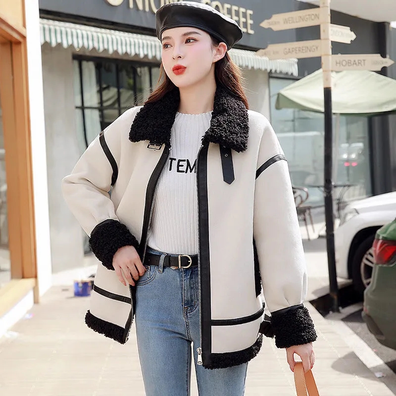 Lamb Fur Coat Female New Fall/ - Wool Coat Peacoat review and price