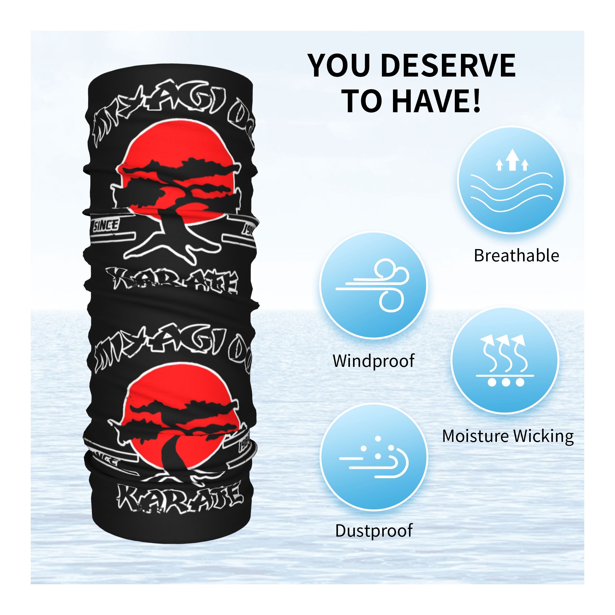 Custom K-Karates Retro Japanes - Neck Gaiter Fleece review and price