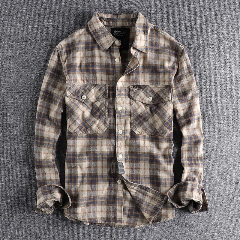 Spring and Autumn New Fashion  - Flannel Shirt Lined review and price